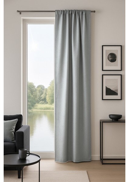 Salvino Blackout Fon Perde Açık Gri 140X260