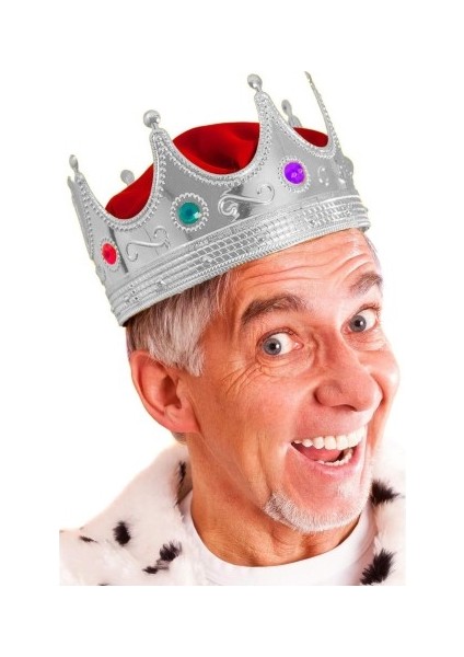 Gümüş Kral Tacı Yetişkin-Çocuk Uyumlu