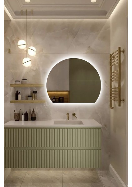 Premium LED Işıklı Şık ve Zarif Ayna Modern Tasarım Duvar Aynası Banyo Aynası fırsatları