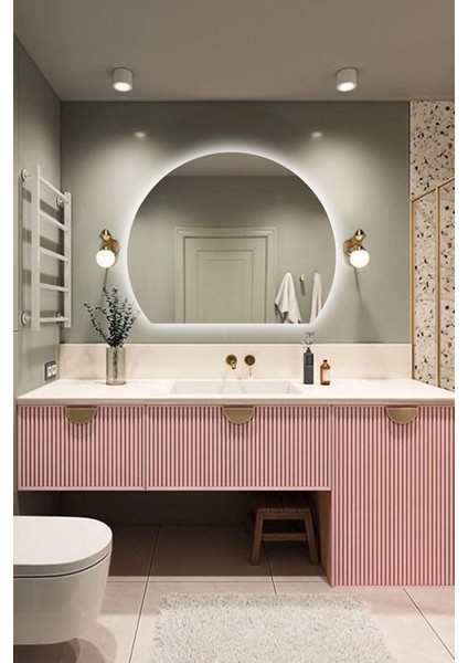 Premium LED Işıklı Şık ve Zarif Ayna Modern Tasarım Duvar Aynası Banyo Aynası