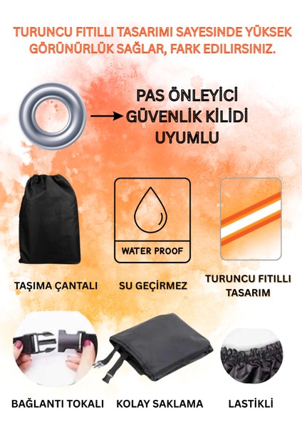 Turuncu Fitilli Ducati Monster 695 Motosiklet Brandası-Gri-Siyah-(4mevsim) fiyatları