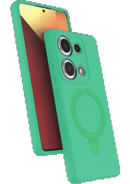 CPT16 Xiaomi Redmi Note 13 Pro 4g Regal Magsafe Standlı Kapak - Yeşil