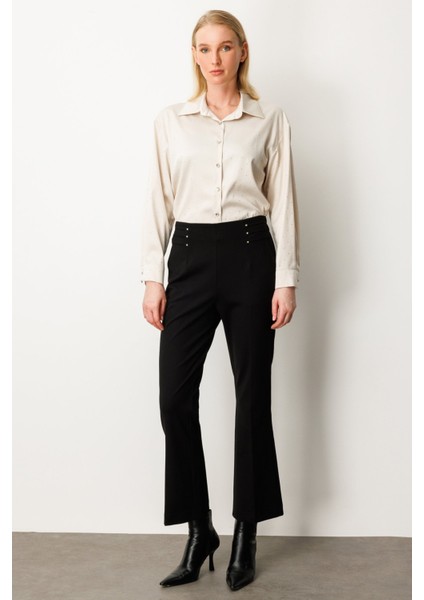 Boncuk Detaylı Ispanyol Paça Pantolon Ekol fiyatları