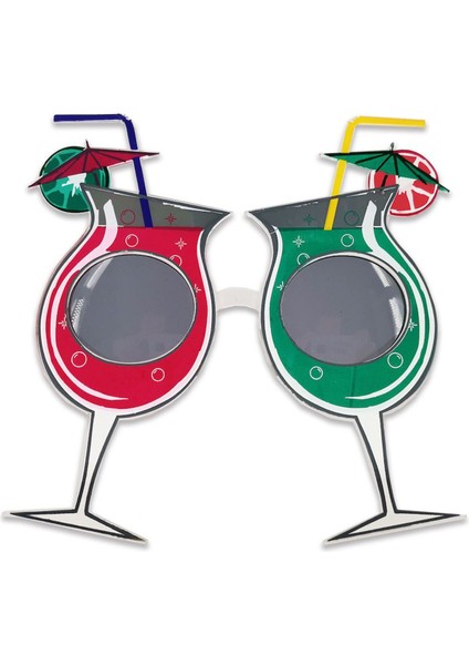 Kokteyl Temalı Hawaii Yaz Partisi Gözlüğü 15X16 cm (5067) fırsatları