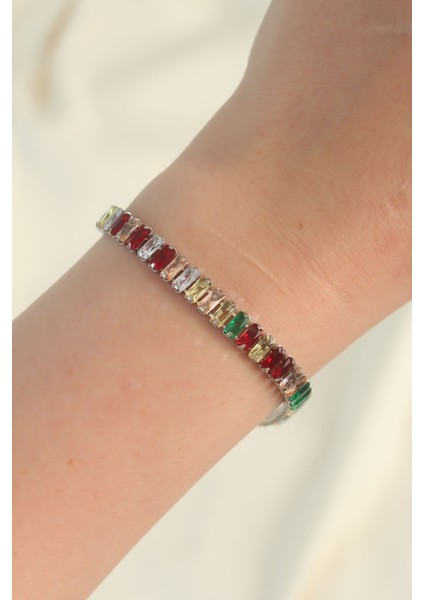 316L Çelik Gümüş Renk Renkli Su Yolu Tasarımlı Bileklik - TJ-BB6104 fiyatları