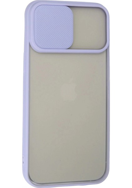 iPhone 13 Pro Max Kılıf Palm Buzlu Kamera Sürgülü Silikon - Lila (K95) fiyatları