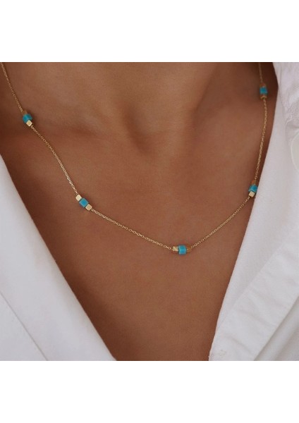 Küplü Firuze Altın Kolye modelleri