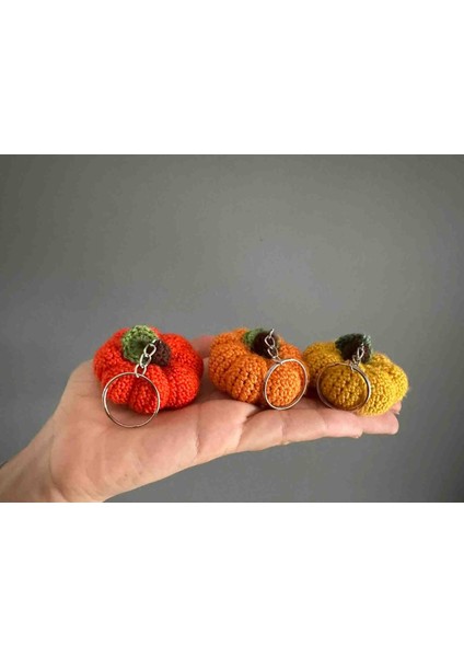 El Yapımı Amigurumi Balkabağı Anahtarlık – Renkli Örgü Sevimli Çanta ve Araba Anahtarlığı Aksesuarı indirimleri