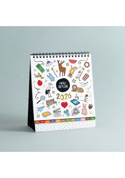 2026 Hisli Şeyler Takvimi & Çıkartma Albümü modelleri