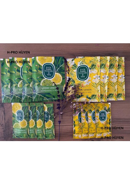 Limon Serisi Islak Mendil 2 Çeşit 100 Adet (Büyük Boy 50, Küçük Boy 50 Adet) fiyatları