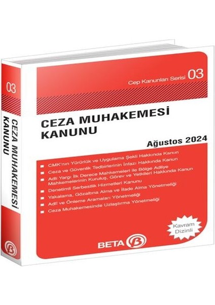 Cep Kanunları Serisi 03 - Ceza Muhakemesi Kanunu (Cep Boy)