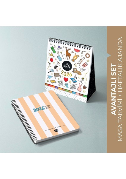 2026 Hisli Şeyler Takvimi & Bu Sene Benim Senem Ajanda Seti