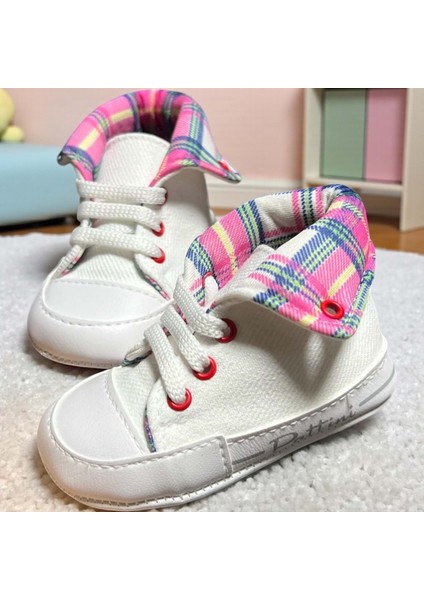 Ekoseli Spor Patik - BPT5150-BEYAZ-18 Beyaz fiyatları