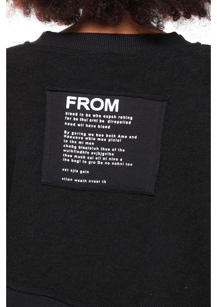 Kadın Bisiklet Yaka Garnili Sırt Detaylı Oversize Sweatshirt indirimleri