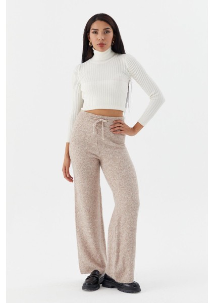 Beli Ip Bağcıklı Triko Pantolon Tas