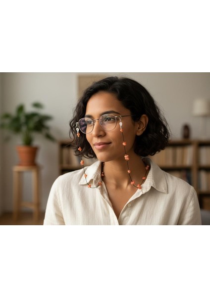 Akik Taşlı Gözlük Askısı – Doğal Taş Gözlük Ipi fırsatları