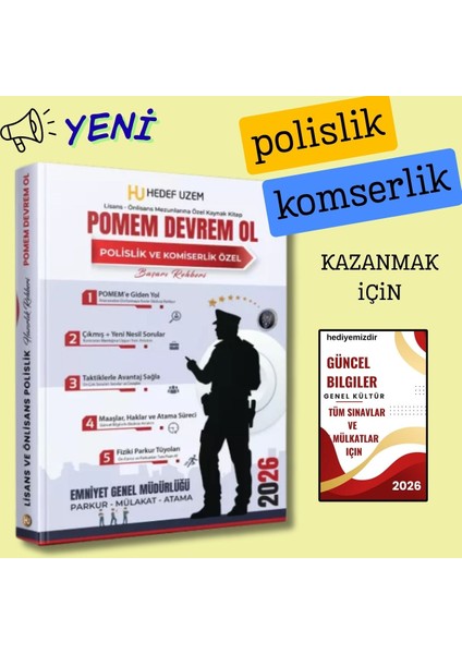Yeni-Polislik ve Komserlik Sınav ve Mülakat Hazırlık Seti-Pmyo-Pomem-33.dönem Özel
