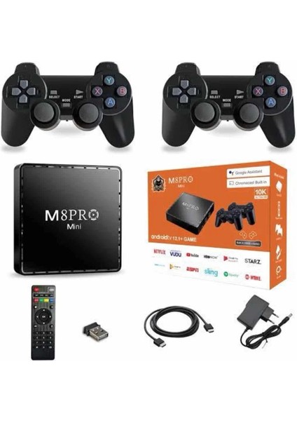 M8 Pro Mını 4 8 10 K Hd Hdr Android Tv 5g Retro 10000 Oyunlu fırsatları