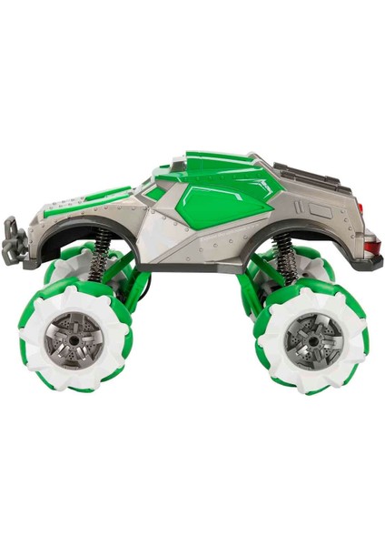 1:10 Suncon Sesli ve Işıklı Duman Püskürten USB Şarjlı Uzaktan Kumandalı Akrobatik Araba 36 cm - Yeşil indirimleri