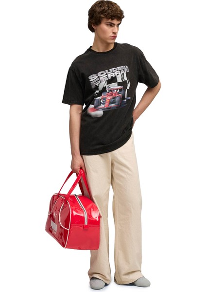 Ferrari Sportswear Graphi Siyah Erkek Kısa Kol T-Shirt indirimleri