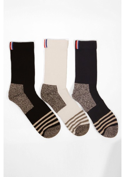 3 Lü Paket Shaftless Golf Soket Çorap Siyah/beyaz/lacivert