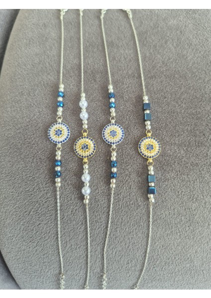 925 Ayar Papatya Silver..incili Kedi Bileklik.nazar Bileklik.binbir Gece Bileklik.rose,gold,rodaj. fırsatları