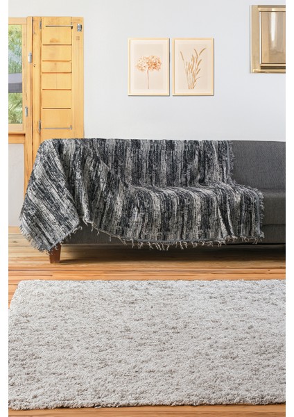 Pamuklu Lüks Kaymaz Koltuk Örtüsü | Koltuk Şalı | Çok Amaçlı Örtü