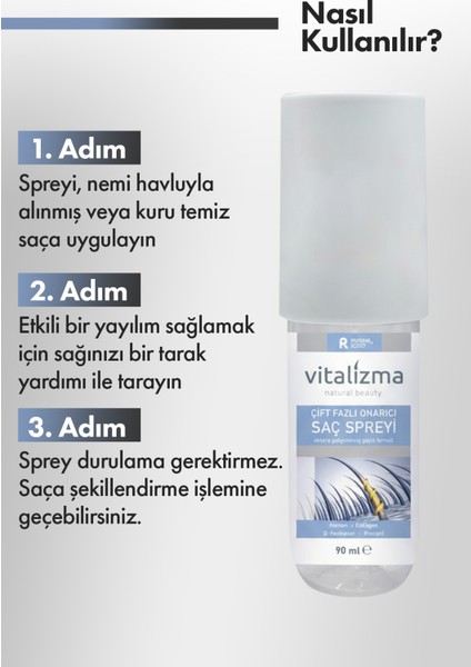 Çift Fazlı Onarıcı Saç Spreyi modelleri