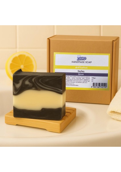 El Yapımı Sabun (Aktif Karbon & Limon)