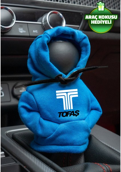 Tofaş Mavi Siyah Vites Hoodie Araç Vites Kıyafeti Vites Poları Oto Aksesuarı Vites Topuzu Sweat Tr