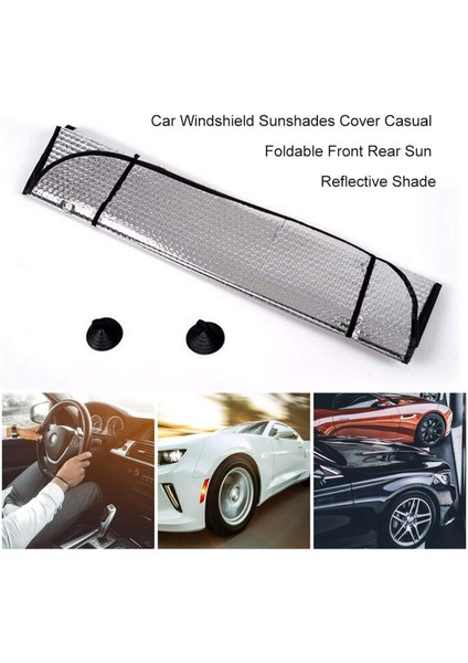 Oto Cam Güneşlik Cam Güneşliği Araba Güneş Koruyucu 140X70 cm Cn fiyatları