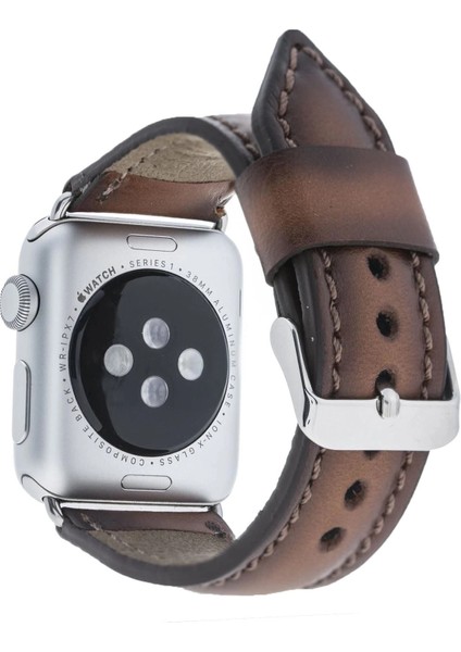 Apple Watch Uyumlu Deri Kordon 42-44-45MM SM26 Kahve fiyatları