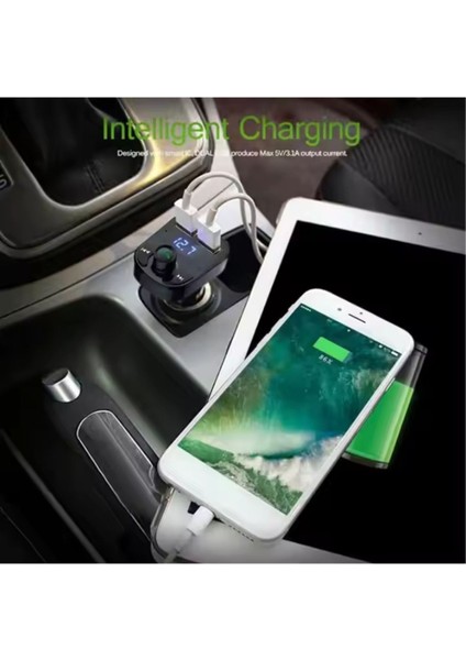 Bluetooth Fm Transmitter Araç Kiti X8 | 15W Hızlı Şarj, Oto Çakmaklık, USB Mp3 Çalar, Müzik ve Radyo fırsatları