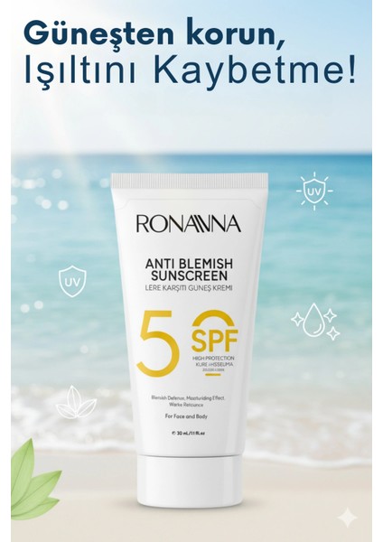 Güneş Kremi - Leke Karşıtı, Yüksek Korumalı SPF50 , Aydınlatıcı, Tüm Cilt Tipleri Için - 50ML