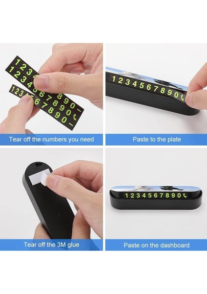 Tüm Araçlara Uyumlu Araç Park Telefon Numaratörü Açılır Kapanabilir Fosforlu Parkmatik Cn fırsatları