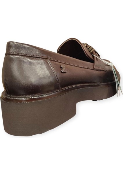 2411551K Kalın Taban Tokalı Loafer Deri Kadın Ayakkabı fırsatları
