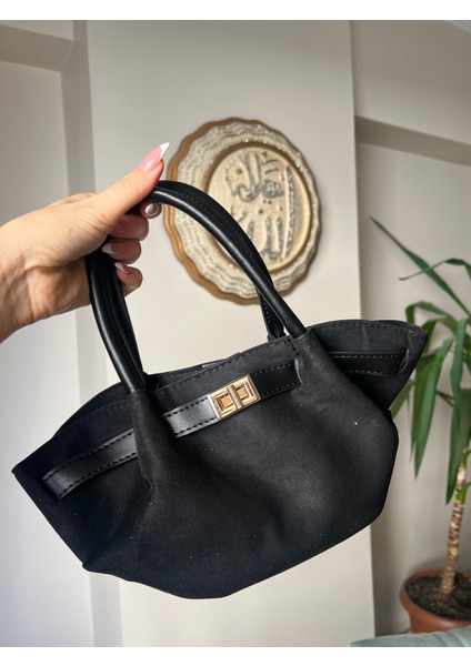 Violet Süet Mini Siyah Çanta fiyatları