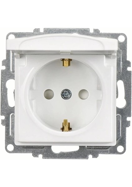 Visage Beyaz Topraklı Kapaklı Priz Çocuk Korumalı Çerçevesiz - Priz ve Anahtar Için Uyumlu Çerçeve fiyatları