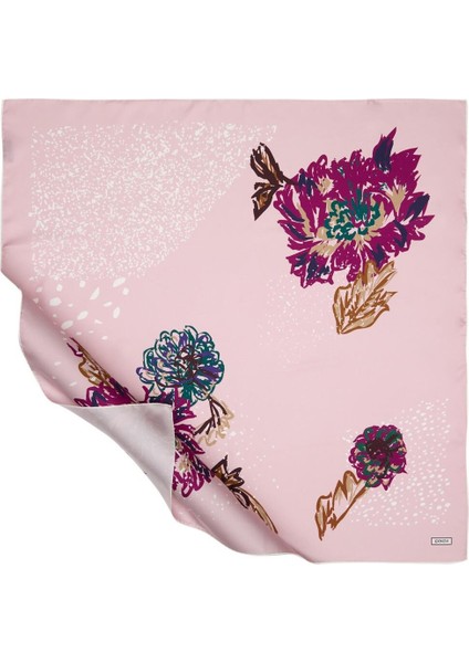 Ipekevi Yaz Sonu Tivil Ipek Eşarp Şeker Pembe