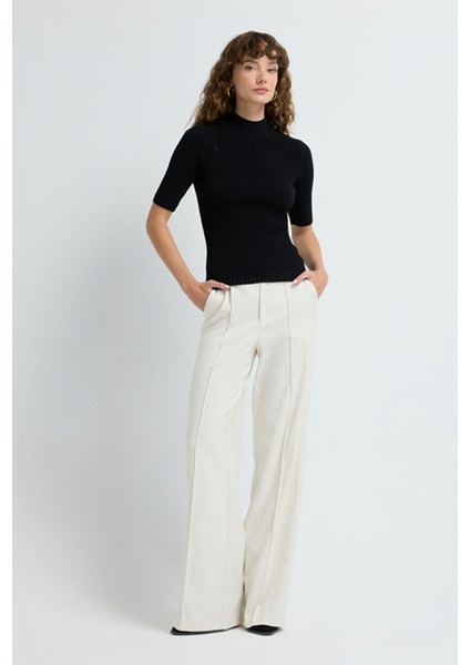 Fitilli Triko Bluz Siyah 11545626000 modelleri