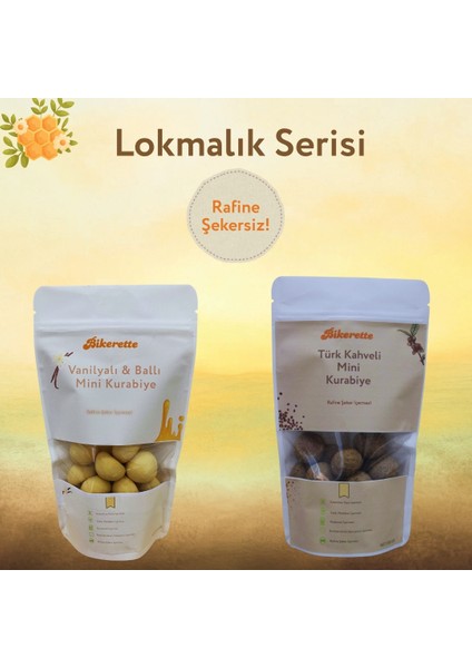 Vanilyalı & Ballı Mini Kurabiye 150GR