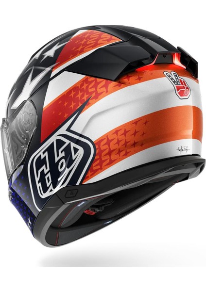 Skwal I3 Us Flag Laci Kırmızı Beyaz Kapalı Kask fiyatları