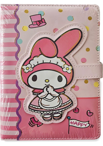 My Melody 3D Mıknatıs Kapaklı Pembe Defter – Disney Temalı Tatlı ve Kawaii Tasarım