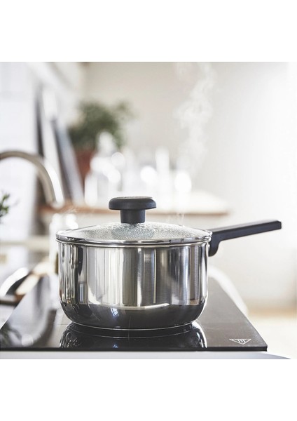 Mıddagsmat Çelik Sos Tenceresi Yapışmaz Kaplama Paslanmaz Çelik 2 Lt indirimleri