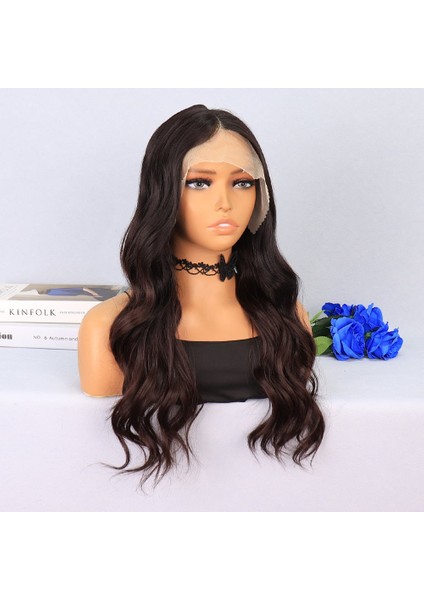 Kahverengi / Kızıl Kahve Ombreli Su Dalgalı Tül Peruk fiyatları