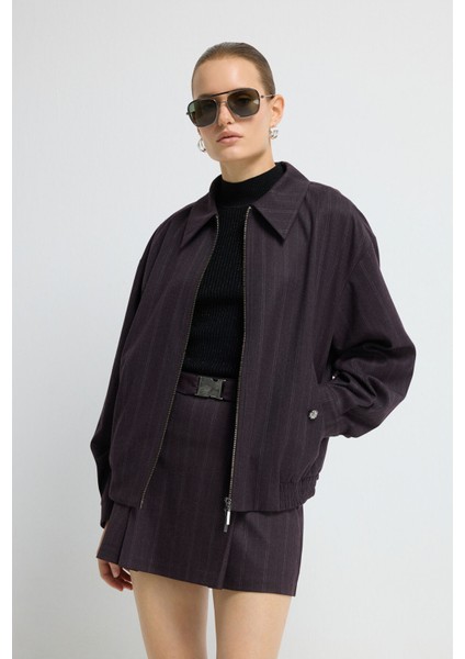 Önden Fermuarlı Bomber Ceket Murdum 11945910000