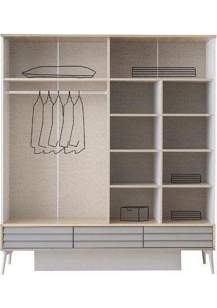 Silla 4 Kapılı Gardırop modelleri