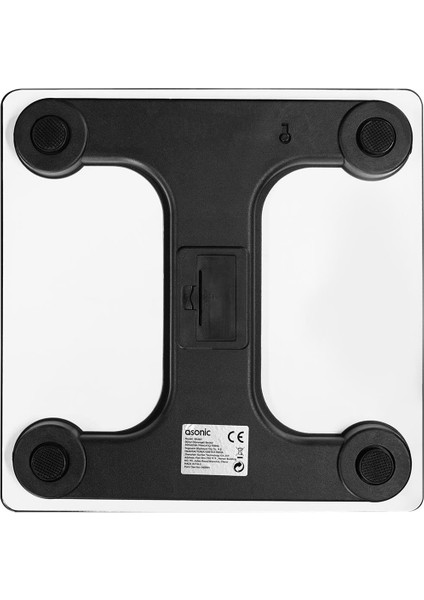 Asonic BS260 Beyaz 260X260 mm Dijital Bluetooth Baskül Ev Tipi Banyo Tartı modelleri