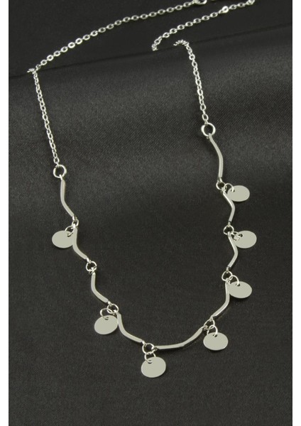 Yuvarlak Pullu Şans Kolye