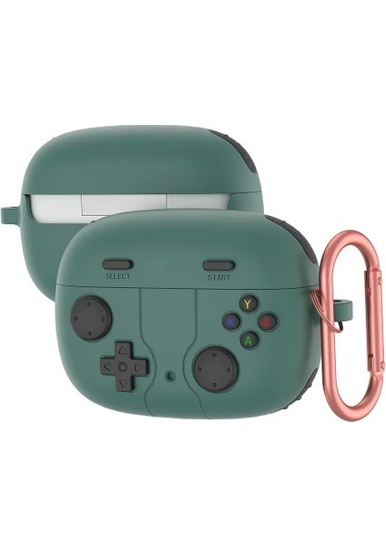 Apple Airpods Pro 3. Nesil (2025) Uyumlu Silikon Kılıf Anahtarlıklı Kılıf [gampad Tasarımı]